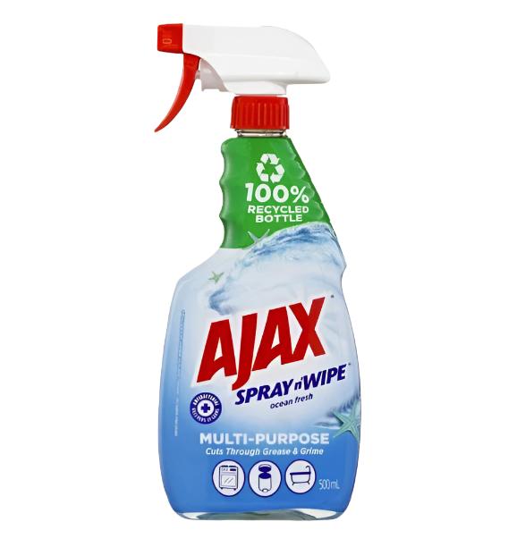 Ajax Spray n Wipe Multi-Purpose Surface Spray | Ocean   500ml