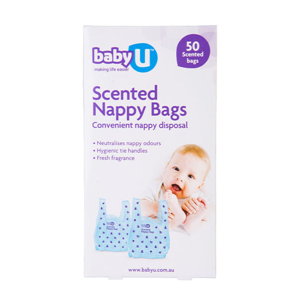 Baby U Scented Nappy Bags 50pk