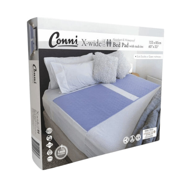 Conni X-wide Dual Bed Pad with tuck-ins Mauve