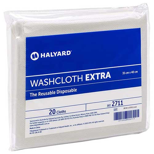 Halyard Washcloth Extra Size 35cm x 40cm