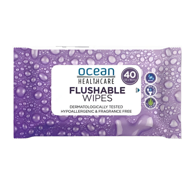 Healthcare Flushable Toilet Wipes 40.0 count