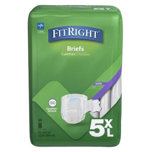 Medline FitRight Bariatric Incontinence Brief 5XL Beige 229–269cm