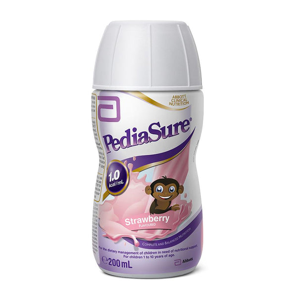 PediaSure Strawberry 200ml Resealable Plastic Bottle