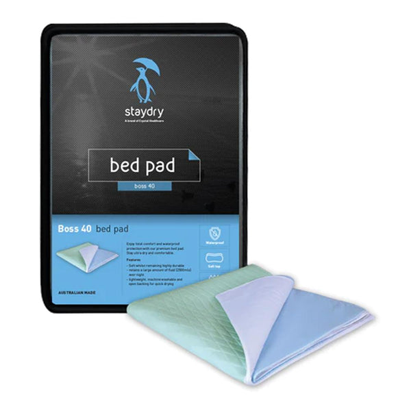 Staydry Boss 40 Bed Pad With Wings Queen Bed