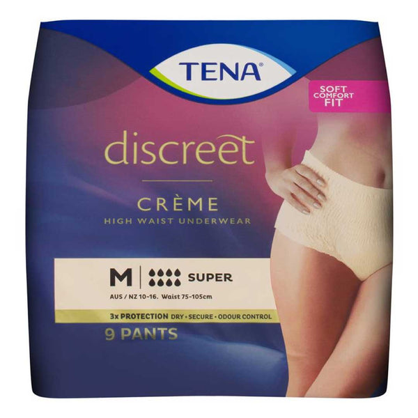 Tena Discreet High Waist incontinence Pants Crème Medium 75-105cm