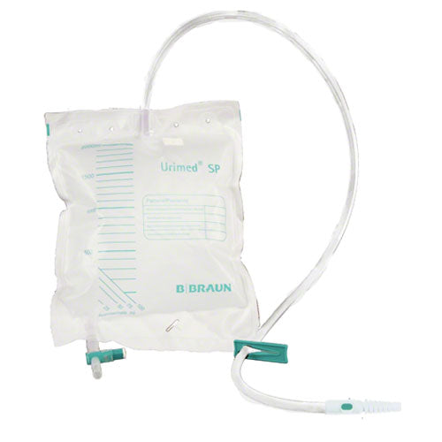 B Braun Urimed Sample Port Overnight Urine Bag Sterile 2000ml 100cm Tube